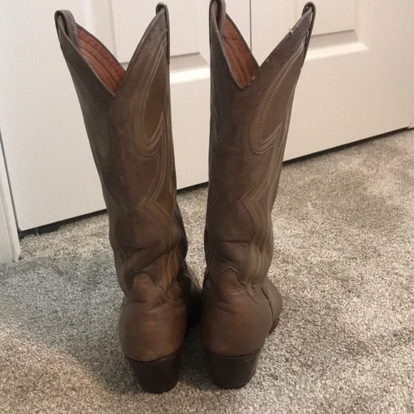 Dan Post Taupe Western Boots - Picture 2 of 9